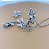 wholesale S925 Sterling Silver Retro Vintage Style "Money Coming Soon" Ins Korean Thai Silver Necklace Bracelet Accessories Customizable-YP032/1.86g