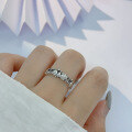 wholesale S925 Sterling Silver Cartoon Animal World Ring for Women, Small Batch Design, New Fashionable and Unique Open Adjustable Index Finger Ring-0-3