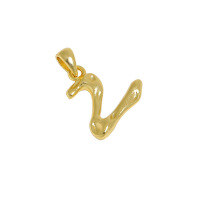 wholesale S925 Sterling Silver Korean Version Ins Indie Design Asymmetrical A-Z Pendant Collarbone Necklace for Women-Z【18K Gold】 925 Silver