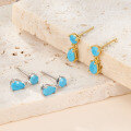wholesale S925 sterling silver earrings, cross-border hot-sellinginsearrings with colored zirconiahigh-endearrings-0-2