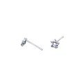 wholesale 999 Sterling Silver Sweet Mini Hexagram Stud Earrings, Ins Style Small Hook Earrings, No Need to Remove for Sleep M06505-0-4
