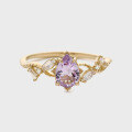 wholesale Sterling silver jewelry NOJES Christmas limited edition same style miraculous starry sky natural amethyst ring elegant and sophisticated-0-4