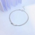 wholesale S925 Sterling Silver Smiley Face Bracelet for Women, Small Batch Design, Versatile and Exquisite, Wholesale for Gift to Girlfriend-0-1
