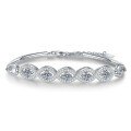 S925 Sterling Silver Moissanite Bracelet, Women's Fashion Starry Wholesale-0-3