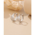 wholesale 925 Sterling Silver Hoop Earrings for Women, Minimalist Circle Ear Clasps, Autumn Winter Light Luxury Small Circle Ear Hoops-0-0