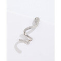 wholesale S925 Sterling Silver Full Diamond Snake Wrap Earring for Women, Fashion Single Stud Earring, European and American Unique Niche High-End Sense Jewelry-0-2