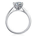 wholesale Silver Ring Micro-Paved Moissanite Stone Naked Ring Multi-Diamond Classic Six-Prong Women's Diamond Ring Cross-Border E-Commerce New Product RINGS-0-4
