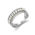 wholesale S925 Silver Japanese Minimalist Small Niche Elegant Pearl Ring, Versatile Design-0-0