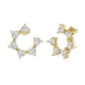 wholesale S925 Sterling Silver European and American Wedding Style Earrings for Women, Exquisite Bow with Waterdrop Pendant, Designed with a Sense of Fashion and Geometric Elements-0-9
