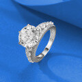 wholesale S925 Silver ZHUOZHIFAN Jewelry Simulated Diamond Ring 100mm Round White Diamond European & American Style-0-2