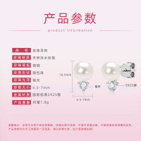 Metal Classic Princess Pearl Zircon Earrings, Cross-Border Best-Seller-Style E [Clearance Sale with Free Shipping]  925 Silver