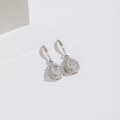 wholesale 925 Sterling Silver Water Drop Ice Flower Cut High Carbon Diamond Stud Earrings, Cross-Border New Fashion Accessories for Women-0-5