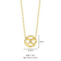 wholesale S925 Sterling Silver Virgo Constellation Pendant Necklace For Women, Ins Hot-selling Cross-border Collarbone Chain-A2283-Cancer 925 Silver