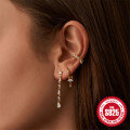 wholesale S925 Sterling Silver Marquise Zircon Ear Hoops,INS-0-3