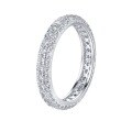 wholesale S925 Sterling Silver Fashion Minimalist Style Silver Zirconia Full Diamond Ring Cross Border Best Seller-0-4