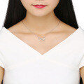 wholesale S925 Sterling Silver Infinity Symbol Zirconia Collarbone Necklace, Cross-Border Bestseller, Direct from Manufacturer-0-2