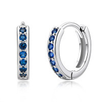 Sterling Silver Earrings【Clearance Free Shipping】ins-Q-style [Clearance Sale - Free Shipping] Zircon  925 Silver