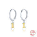 wholesale S925 Sterling Silver French Baguette Earrings with Zirconia,。-0-12
