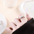 Adjustable Sterling Silver Moissanite Ring, Live-Streaming Fashion Design-0-2