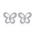 wholesale 925 Sterling Silver Butterfly Jewelry Set Four-Piece Cross-Border Bestseller Ring Necklace Earrings Set-0-6