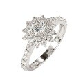 Metal Icy Snowflake Zircon Ring, Classic Fashion Commute, Cross-border Wholesale-0-3