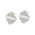 wholesale S925 Sterling Silver Korean Version Ins Indie Design Minimalist Retro Geometric Wave Pattern Textured Stud Earrings for Women-0-4