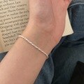 wholesale S925 Sterling Silver Korean Hemp Rope Woven Bracelet, Light Luxury Style, Korean Version Minimalist Versatile Hand Accessory with a High-End Fashionable Feel-0-1