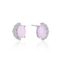 wholesale S925 silver minimalist style personalized zircon inlaid earrings, Korean and Japanese version, retro crystal stud earrings for women-0-4