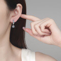 S925 Sterling Silver Moissanite Stud Earrings for Women-0-2