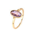 wholesale 925 Silver Gold-Plated Japanese Retro Amethyst Hollow Floral Pattern Ring, Reversible Design Women's Wholesale-0-0