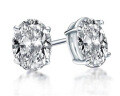 S925 Sterling Silver Square Stud Earrings with Moissanite-0-5