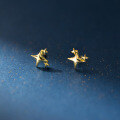wholesale 925 Sterling Silver Minimalist Korean-style Small and Unique High-end Star-shaped Stud Earrings M05537-0-4