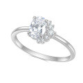 wholesale 10/14/18k White Gold Rose Gold Plated D Color Moissanite Minimalist Ins Style High-End Full Band Ring-0-5