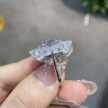 Metal Ring with 3ct Lab-Created Pink Diamond-0-3
