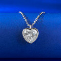 wholesale S925 Silver New Style Heart-shaped Simulated Diamond Pendant 8*8mm, Live Stream & Xiaohongshu Popular Item-0-1
