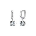 wholesale Metal S925 fashion kara super flash inlaid diamond ear studs exquisite minimalist temperament high-end sense birthday gift for girlfriend-0-4