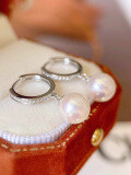wholesale S925 Sterling Silver 18K Gold Pearl Ear Clips, Fashionable Classic Everyday Commuting Versatile Practical Elegant Earrings-0-5