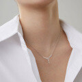 S925 Silver Y-Shaped Moissanite Fringe Necklace, Wholesale Clearance with Free Shipping-0-0