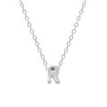 wholesale Metal 925 Silver Plain 26 Letters Pendant Necklace, Ins Luxury Hot-selling Choker-0-46