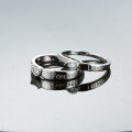 Sterling Silver 1ct Moissanite Couple's Ring Proposal Birthday Gift-0-0