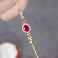 wholesale S925 Sterling Silver Overall Red Elk Fashion Bracelet French Light Luxury Minimalist Rope Bracelet, Daily Versatile and Personalized INS Style-BS0197-Gold 925 Silver