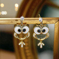 wholesale S925 Sterling Silver Owl Stud Earrings for Women, Minimalist Design, New Arrival Elegant Earrings-0-1