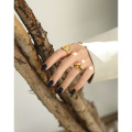 wholesale S925 Sterling Silver JT451 Korean-style Ins Niche Design Crossed and Interwoven Textured Ring for Women-0-2