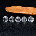wholesale Metal material natural clear quartz 12-ridge pumpkin bead round bead bracelet Buddhist bead DIY crystal bead stringing literary play accessory ornament loose beads-0-2