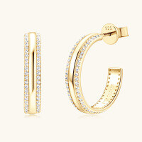 wholesale Sterling Silver Cross-Border Same Style Moissanite Stud Earrings for Women, Fashionable Niche Design, Personalized Wholesale Ear Jewelry-White 0.34 carats+0.34 carats