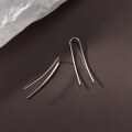 wholesale S925 silver U-shaped wire ear hooks Korean version small fresh simple elegant summer ear accessories M00249-0-0