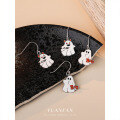 wholesale S925 Sterling Silver Halloween Cartoon Ghost Earrings, Cute and Unique Niche-0-0