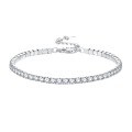 wholesale High-carbon metal jewelry new full diamond bracelet NIS simulated diamond 3mm pave chain-0-4