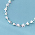 wholesale 990 Sterling Silver Fresh and Sweet Ins Style Niche Design Exquisite Five-Pointed Star Bracelet S7812-0-3