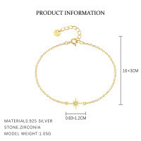 wholesale S925 Sterling Silver Fashionable And Versatile Serpent Necklace For Women, Light Luxury With Zircon, European And American Trendy Minimalist Jewelry-L922-Gold 925 Silver